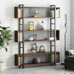 Βιβλιοθήκη Fifer   καρυδί-μαύρο 120x27x185εκ-PK197-000059 - Image 3