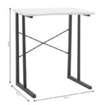 Γραφείο Giovanni   καρυδί-μαύρο 60x35x64.5εκ-PK197-000144 - Image 4