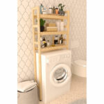 Έπιπλο πλυντηρίου Godric   φυσικό 70x21x150εκ-PK197-000164 - Image 2