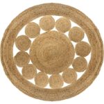 Χαλί Lace   γιούτα φυσικό Φ120x1εκ-PK199-000146