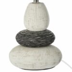 Επιτραπέζιο φωτιστικό Rockgem   Ε27 ivory-ανθρακί Φ18x33εκ-PK199-000456 - Image 2