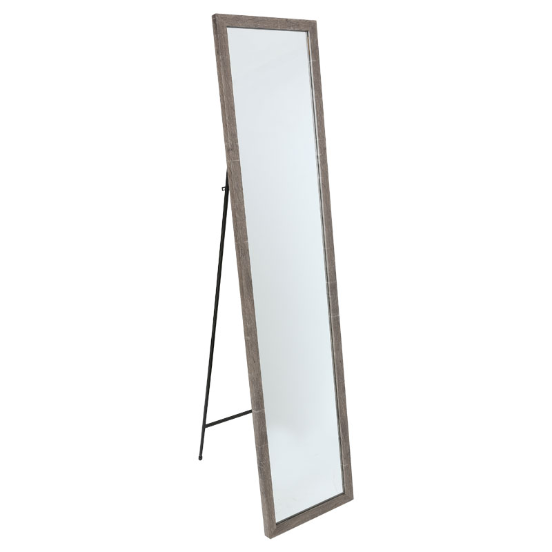 199-000489 Καθρέπτης δαπέδου Stand dark oak 35.5x2.5x155.5εκ-PK199-000489 - Image 1