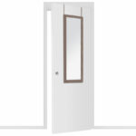 Καθρέπτης πόρτας PWD-0113   MDF-αλουμίνιο καρυδί 35x2x109εκ-PK199-000506 - Image 2