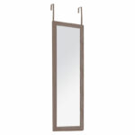 Καθρέπτης πόρτας PWD-0113   MDF-αλουμίνιο καρυδί 35x2x109εκ-PK199-000506