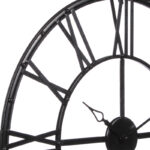 Ρολόι τοίχου Tikter   μαύρο μέταλλο Φ69.5x4εκ-PK199-000553 - Image 2