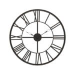 Ρολόι τοίχου Tikter   μαύρο μέταλλο Φ69.5x4εκ-PK199-000553