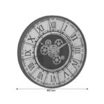 Ρολόι τοίχου Jellar   μπρονζέ μέταλλο Φ57x7εκ-PK199-000559 - Image 3