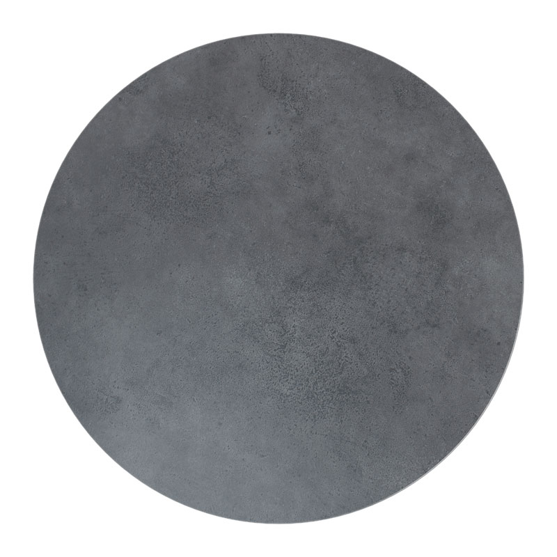 215-000023 Επιφάνεια τραπεζιού Sizzle Werzalit ανθρακί cement Φ60εκ πάχους 25mm-PK215-000023 - Image 1