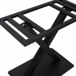 Βάση τραπεζιού Heat   μεταλλική μαύρη 70x40x72εκ-PK217-000001 - Image 3