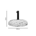 Βάση ομπρέλας Nimbus   τσιμέντο ψηφιδωτή 15kg Φ35εκ-PK218-000020 - Image 2