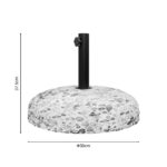 Βάση ομπρέλας Breezy   τσιμέντο ψηφιδωτή 35kg Φ50εκ-PK218-000022 - Image 2