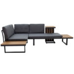 Σαλόνι Christie αλουμίνιο-plywood ύφασμα γκρι-φυσικό-PK219-000001 - Image 4