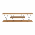 Έπιπλο τηλεόρασης Tars   sonoma-μαύρο 120x30x33εκ-PK225-000029 - Image 4
