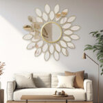 Καθρέπτης Flower   χρυσό 83x2.5x83εκ-PK233-000002 - Image 2
