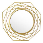 Καθρέπτης Round 2   χρυσό 71x2.5x71εκ-PK233-000005