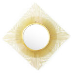Καθρέπτης Sunshine   χρυσό 70x3x70εκ-PK233-000006