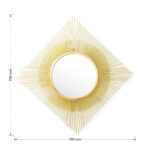 Καθρέπτης Sunshine   χρυσό 70x3x70εκ-PK233-000006 - Image 4