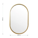 Καθρέπτης Ellipse   χρυσό 50x2x80εκ-PK233-000013 - Image 4