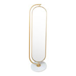 Καθρέπτης Stand   χρυσό 42x42x175εκ-PK233-000016