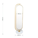 Καθρέπτης Stand   χρυσό 42x42x175εκ-PK233-000016 - Image 4
