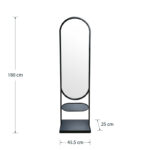 Καθρέπτης Anelsa   μαύρο 45.5x25x180εκ-PK233-000030 - Image 4