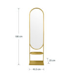 Καθρέπτης Anelsa   χρυσό 45.5x25x180εκ-PK233-000031 - Image 4