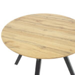 Tραπέζι Annie   MDF sonoma-μαύρο Φ100x76εκ-PK235-000006 - Image 4