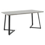 Tραπέζι Garren   MDF cement-μαύρο 150x90x75εκ-PK235-000012