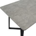 Tραπέζι Garren   MDF cement-μαύρο 150x90x75εκ-PK235-000012 - Image 4