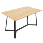 Tραπέζι Gemma   sonoma-μαύρο 140x80x75εκ-PK235-000016 - Image 3