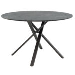 Tραπέζι Cerco   MDF μαύρο Φ120x75εκ-PK235-000031 - Image 2