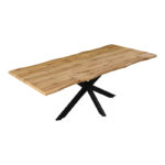 Tραπέζι Gilman   mdf σε sonoma απόχρωση και μαύρο μεταλλικό πόδι 200x100x75εκ-PK235-000038 - Image 3