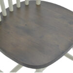 Καρέκλα Larus   φυσικό ξύλo rubberwood ανθρακί-λευκό 50x49x90εκ.-PK250-000006 - Image 4