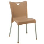 Καρέκλα Crafted   PP cappucino-αλουμίνιο γκρι-PK253-000037