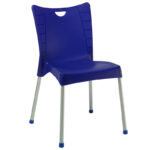 Καρέκλα Crafted   PP σκούρο μπλε-αλουμίνιο γκρι-PK253-000038