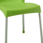 Καρέκλα Crafted   PP πράσινο-αλουμίνιο γκρι-PK253-000039 - Image 3