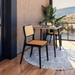 Καρέκλα Poetica   με UV protection PP μπεζ-μαύρο 42x52x81εκ.-PK262-000008 - Image 2