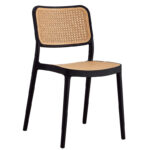 Καρέκλα Poetica   με UV protection PP μπεζ-μαύρο 42x52x81εκ.-PK262-000008