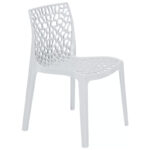 Καρέκλα Hush   με UV protection PP λευκό 50.5x54x79.5εκ.-PK262-000009