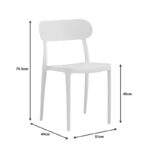 Καρέκλα Amvroan   με UV protection cappuccino pp 51x49x79.5εκ-PK262-000033 - Image 4