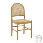 Καρέκλα Alessia   ξύλο οξιάς-rattan φυσικό 43x40x89εκ-PK263-000010