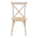 Καρέκλα Dylon   στοιβαζόμενη white wash ξύλο οξιάς-έδρα φυσικό rattan 48x52x89εκ-PK263-000021 - Image 4