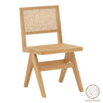 Καρέκλα Brenin   φυσικό rubberwood 45x56x82εκ-PK263-000023