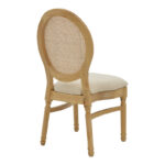 Καρέκλα Canco   φυσικό rubberwood-φυσικό rattan 50x55x98εκ-PK263-000032 - Image 2