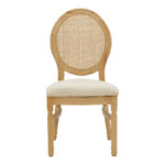 Καρέκλα Canco   φυσικό rubberwood-φυσικό rattan 50x55x98εκ-PK263-000032 - Image 4