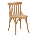 Καρέκλα Flisbie   φυσικό ξύλο οξιάς 46x48x86εκ-PK263-000033