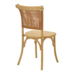 Καρέκλα Karley   φυσικό ξύλο οξιάς-έδρα φυσικό rattan 48x52x89εκ-PK263-000041 - Image 2