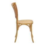 Καρέκλα Karley   φυσικό ξύλο οξιάς-έδρα φυσικό rattan 48x52x89εκ-PK263-000041 - Image 3