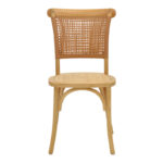 Καρέκλα Karley   φυσικό ξύλο οξιάς-έδρα φυσικό rattan 48x52x89εκ-PK263-000041 - Image 4