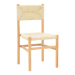 Καρέκλα Oarvine   φυσικό rubberwood-φυσικό σχοινί 46x52x88εκ-PK263-000042